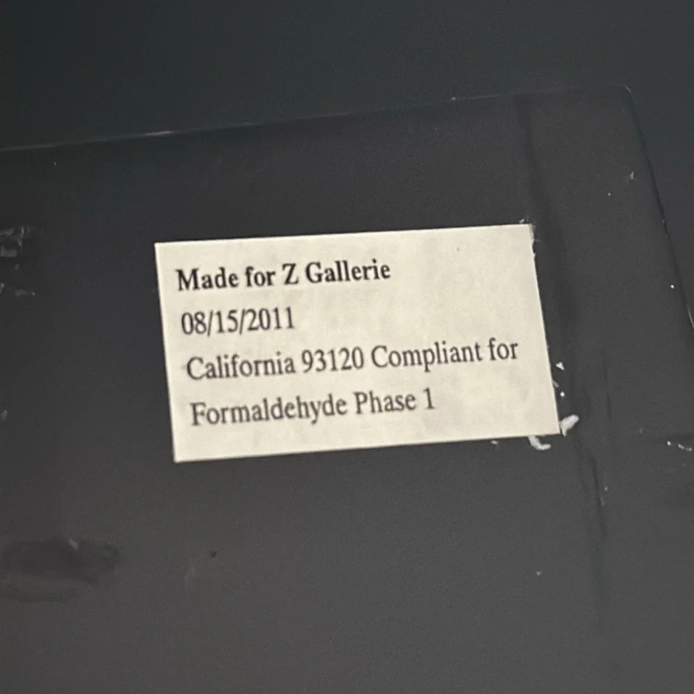 Two Z Gallerie black Good trays. Clear stones - Picture 3 of 3